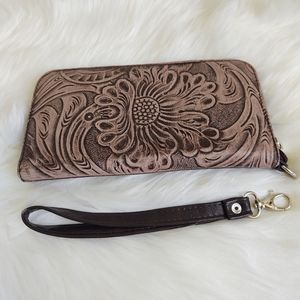 New genuine leather wallet / wristlet